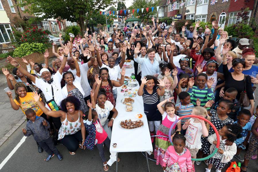 A community street party