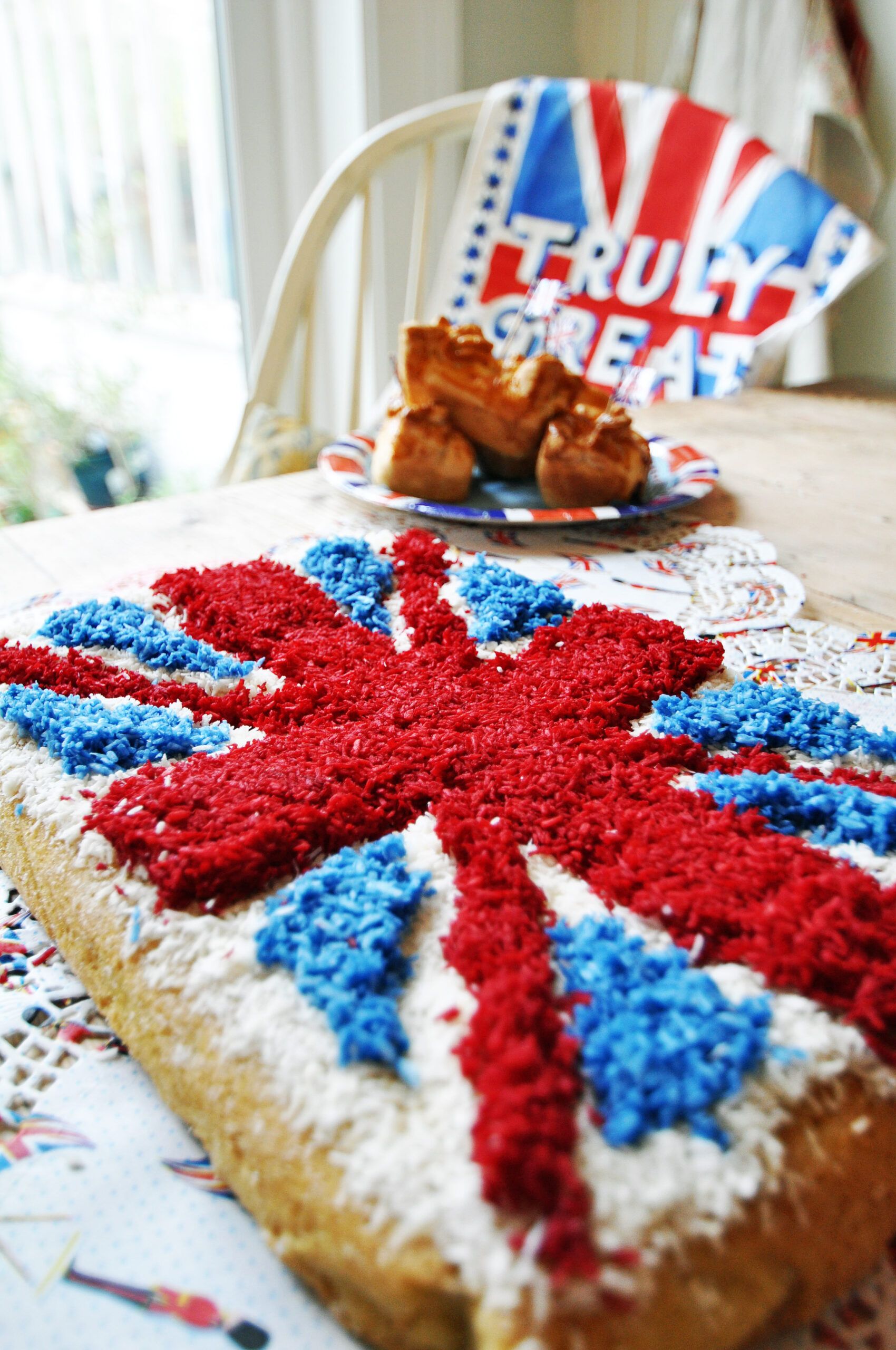 Union Jack cake by Nadia Sawalha