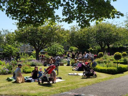 People in a park