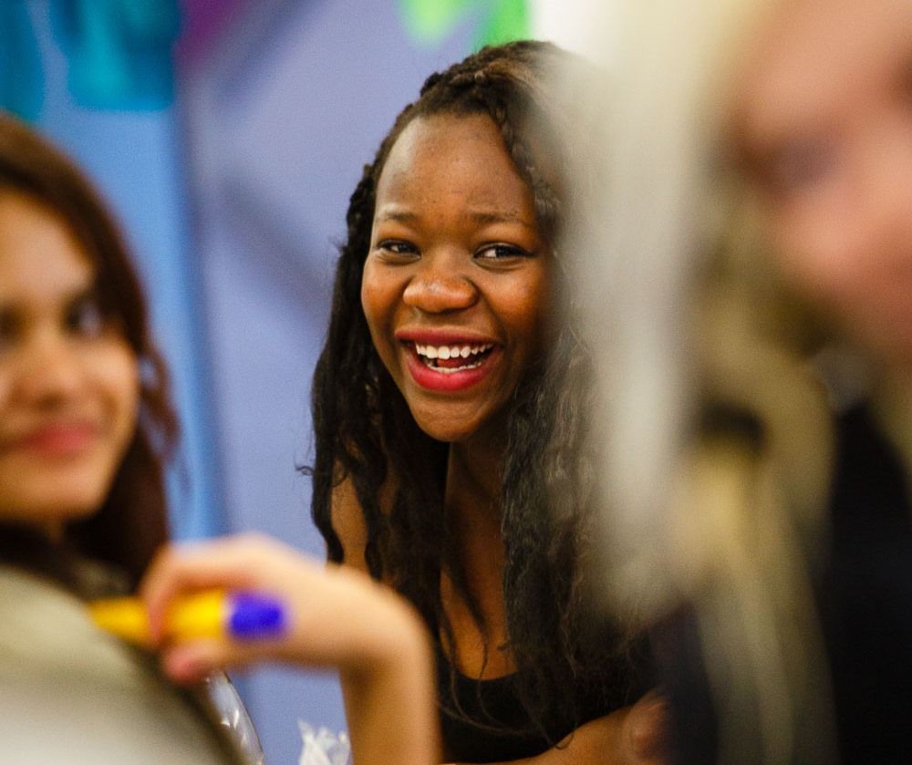 Image of girl smiling. 