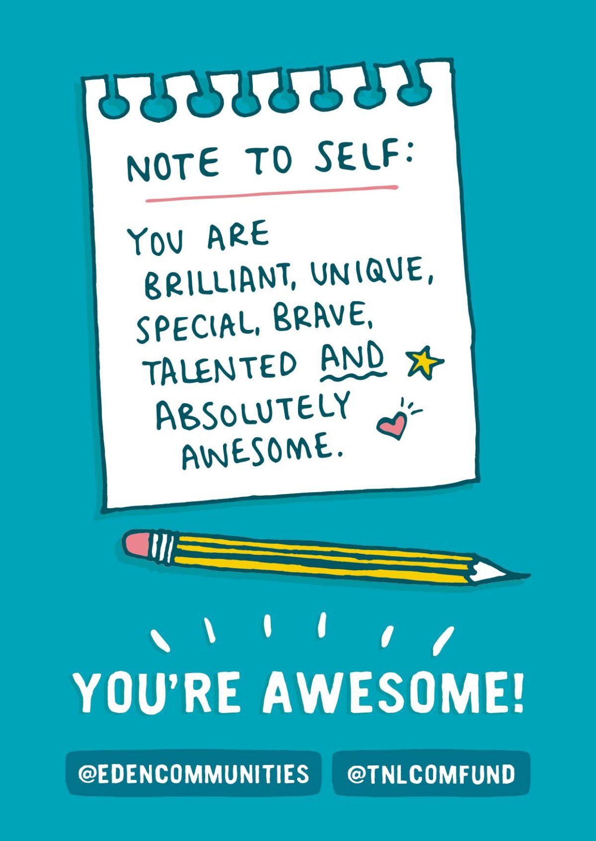 Note to self: you’re awesome! e-card