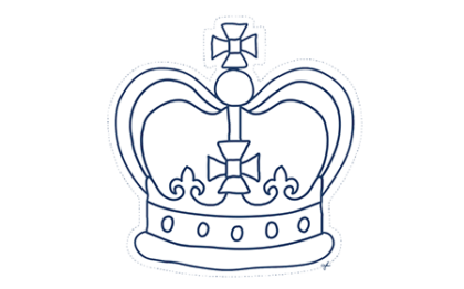 Template of a crown