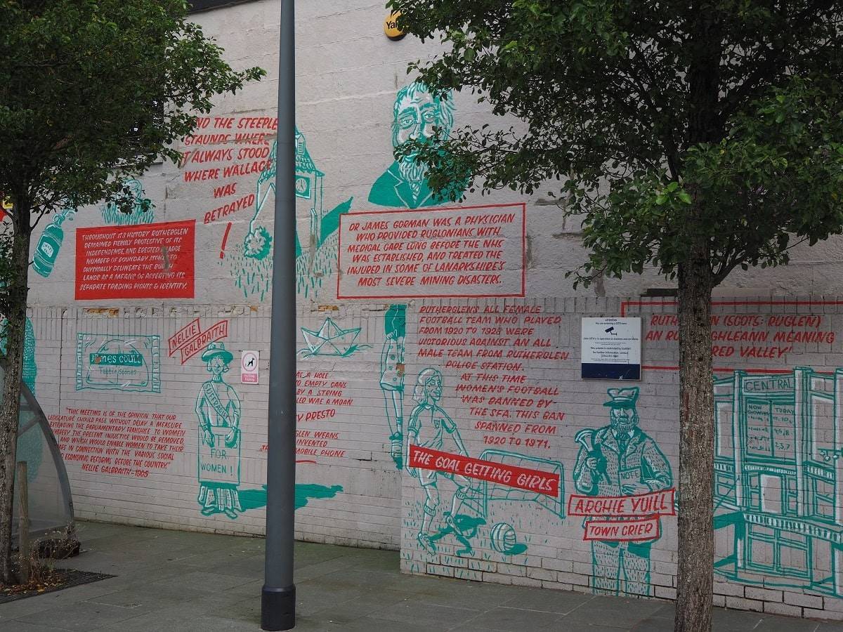 Wall mural in Rutherglen, Scotland