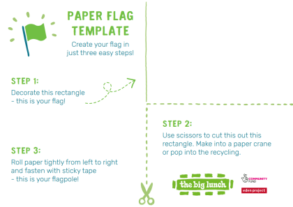 Paper flag template (illustrative)