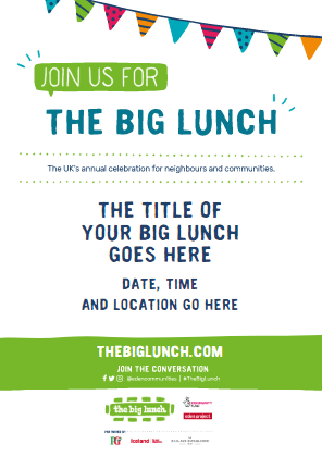 Editable Big Lunch poster (illustrative)