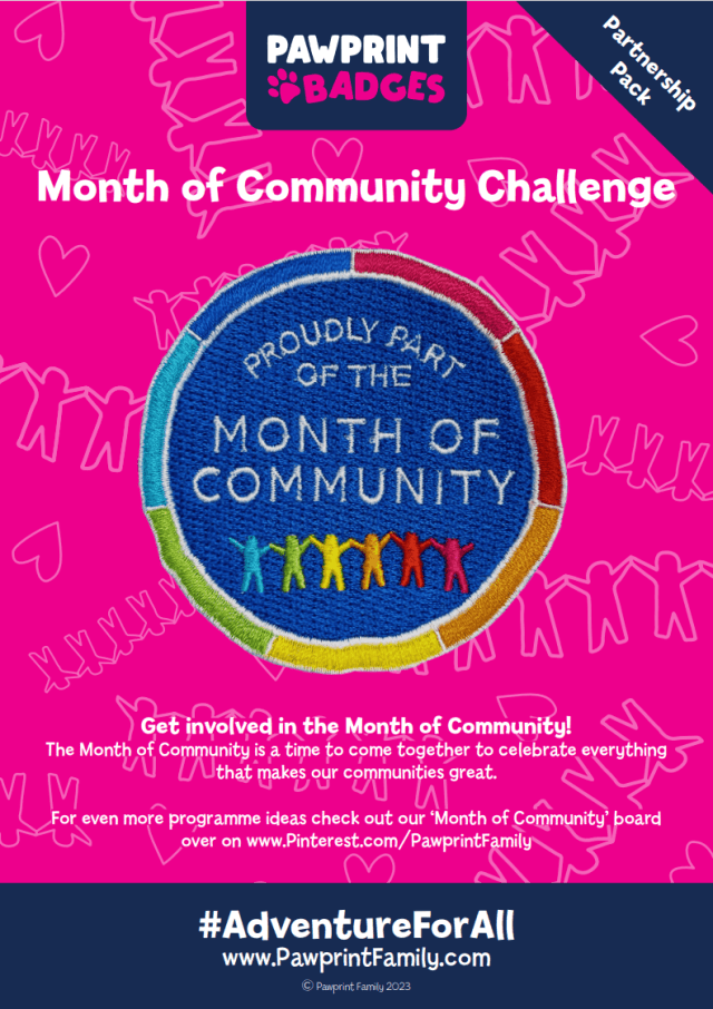 Pawprint Month of Community challenge pack (illustrative)