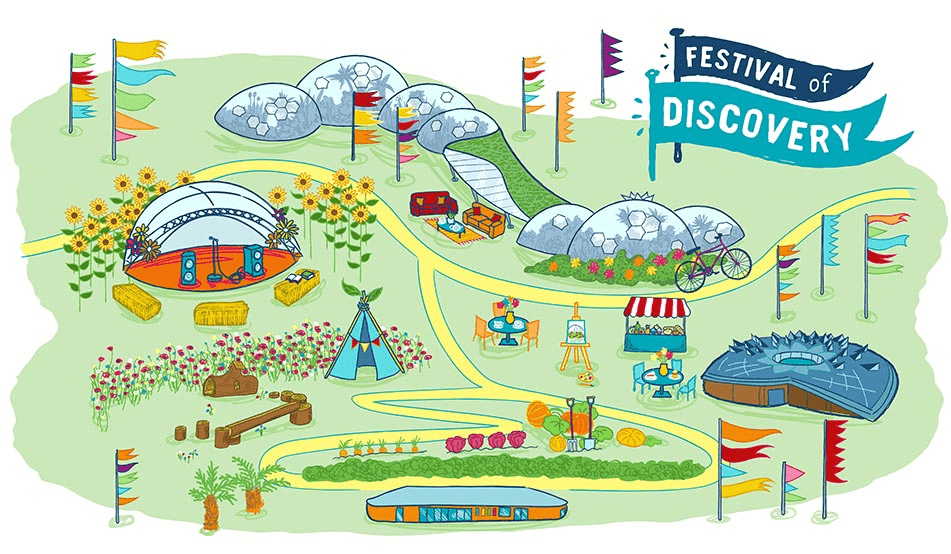 Festival of Discovery graphic - illustrative