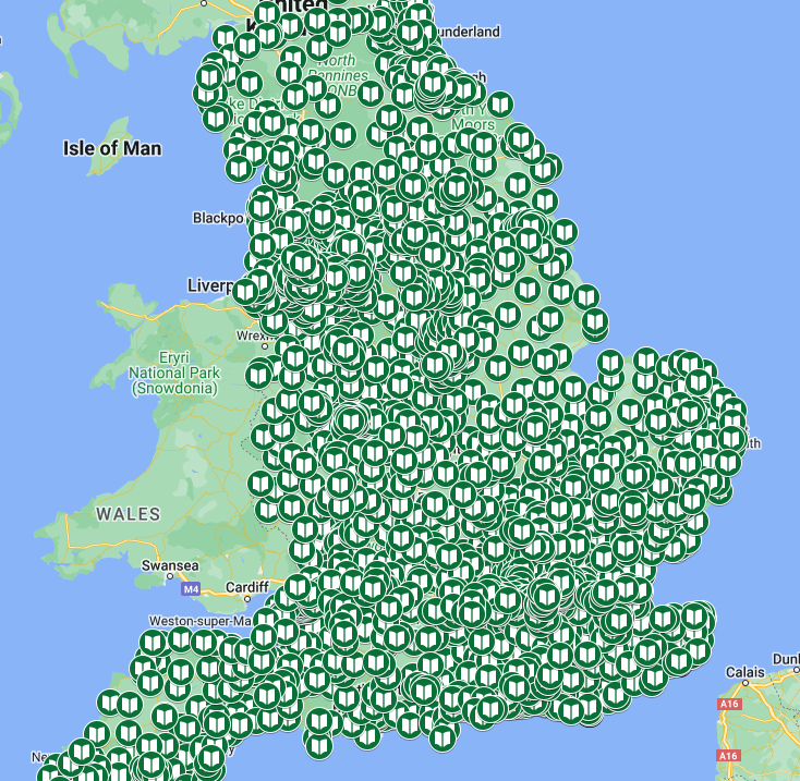 Help for Households event map