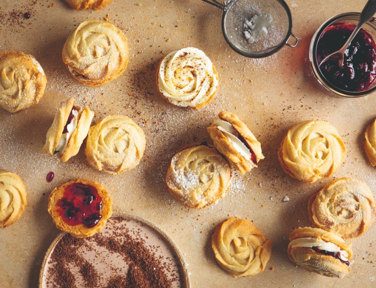 The Hairy Bikers’ cherry Viennese whirls