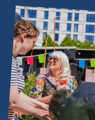 Graphic showing half of an image that could be used to advertise the big do