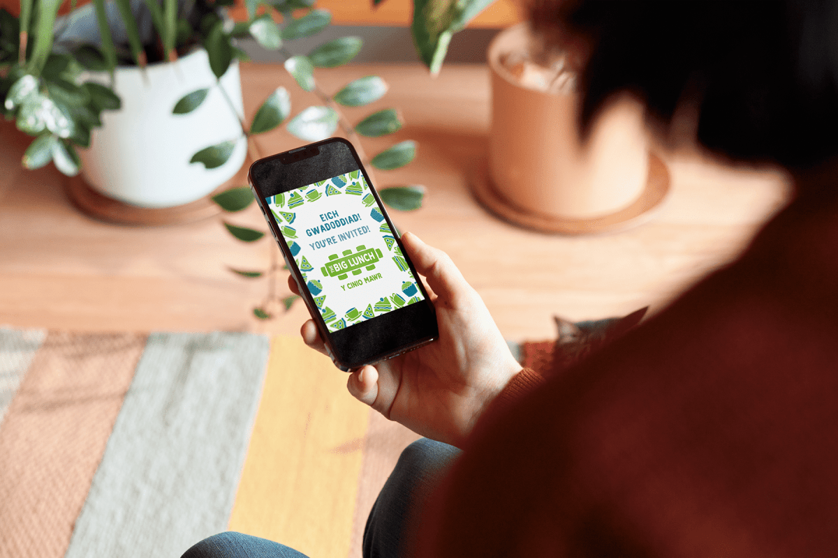 Graffeg ddigidol ‘eich gwahoddiad!’