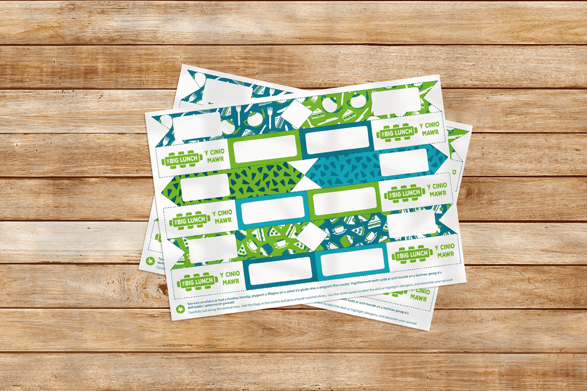 Baneri bwyd Y Cinio Mawr