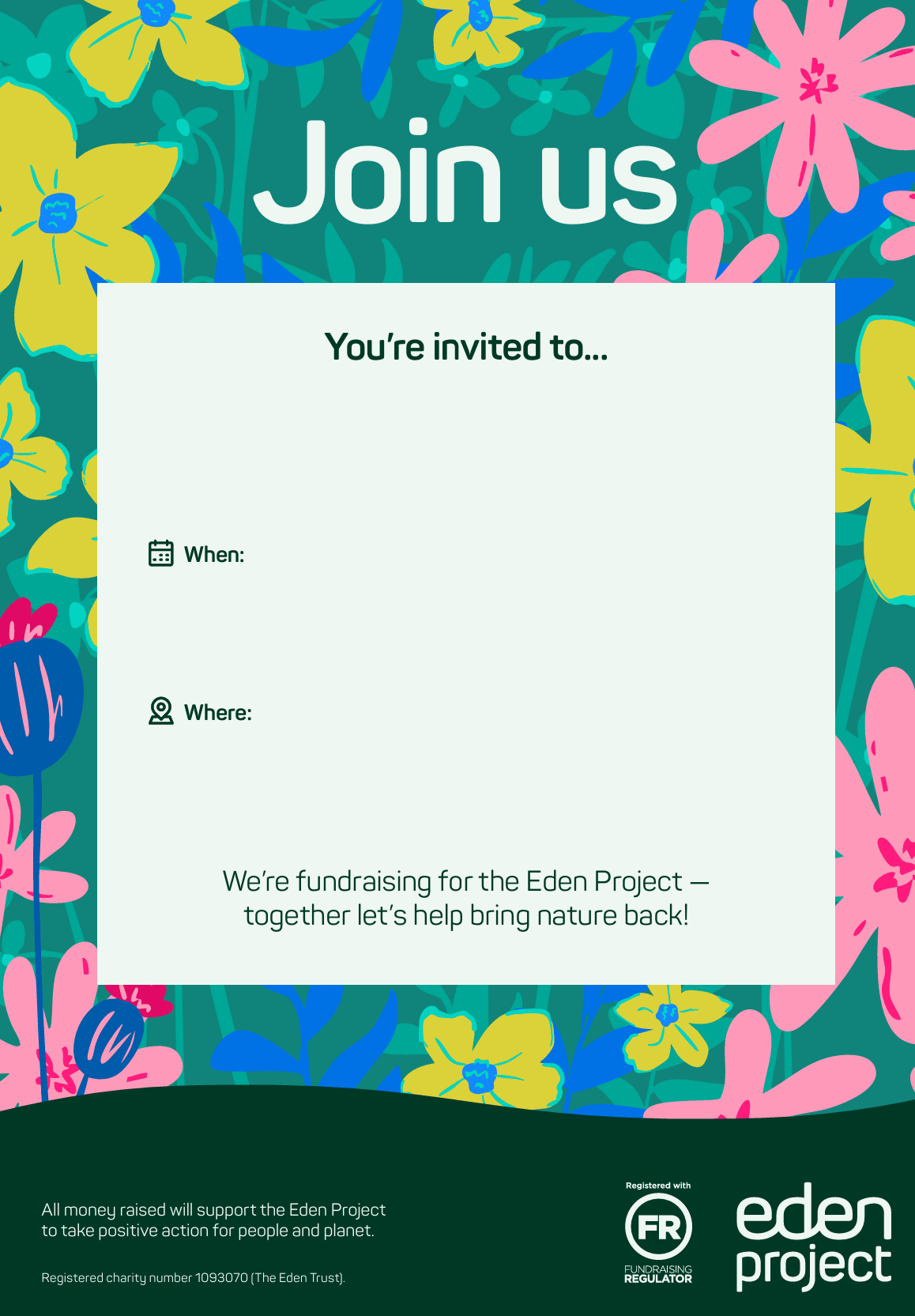 Event invitation: A4 & A3 posters 2025