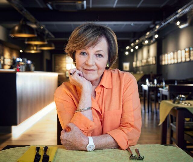 Delia Smith smiling at the camera