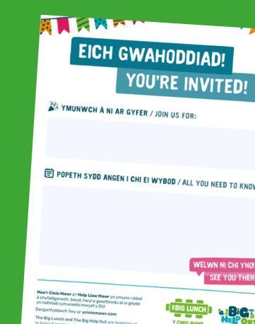 Poster ‘Eich gwahoddiad’